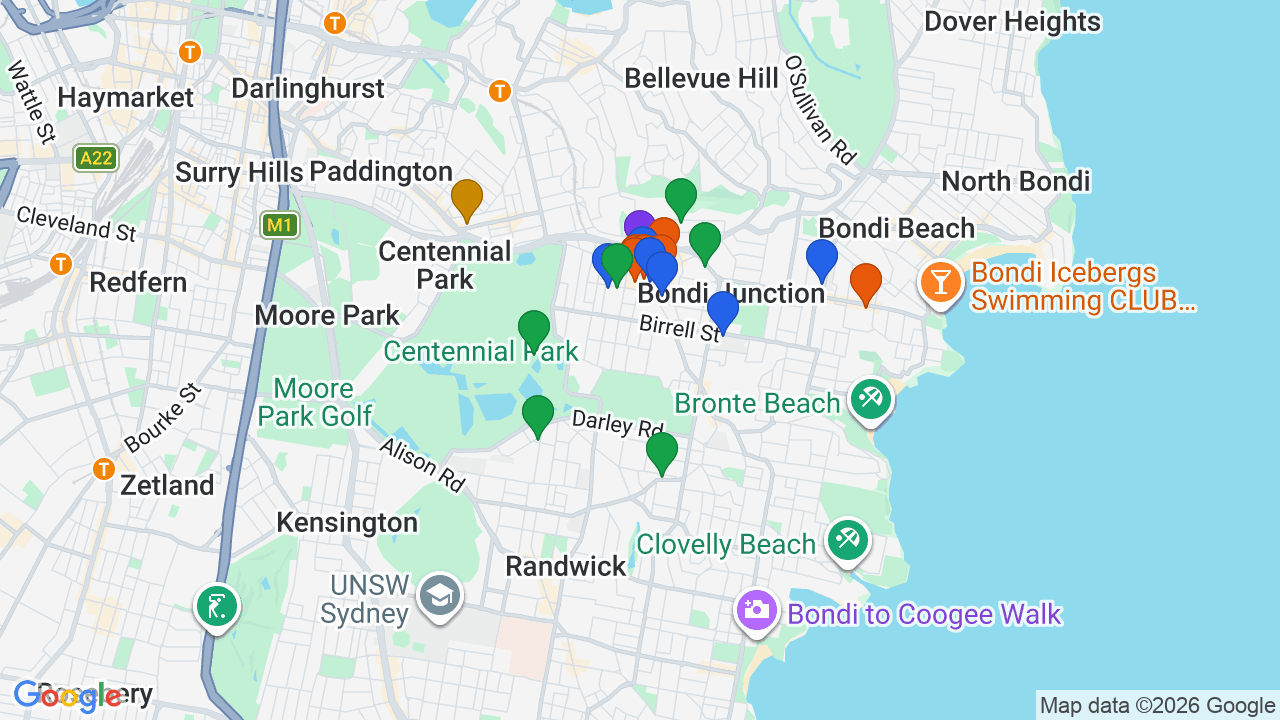 Map of Queens Park showing nearby schools, parks, transport and shops